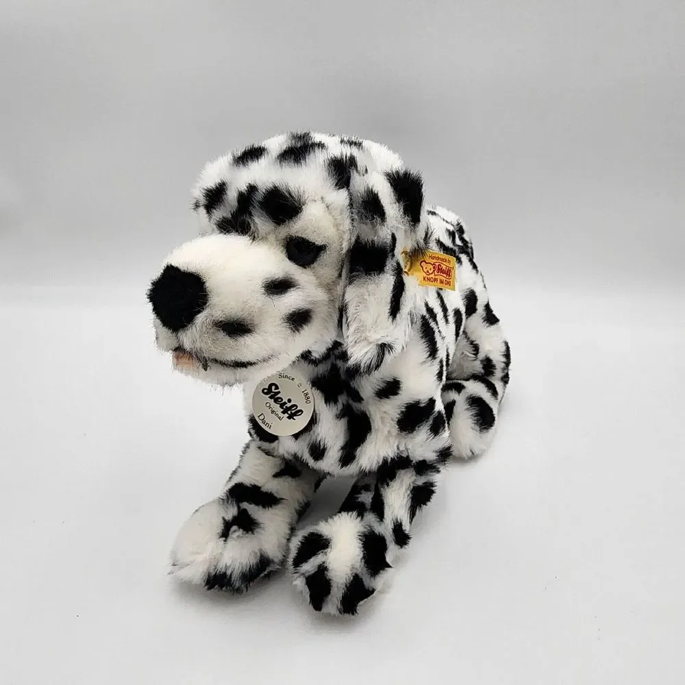 Steiff Lupi Dani Dalmatiner Plush‎ Toy Black and White Dog